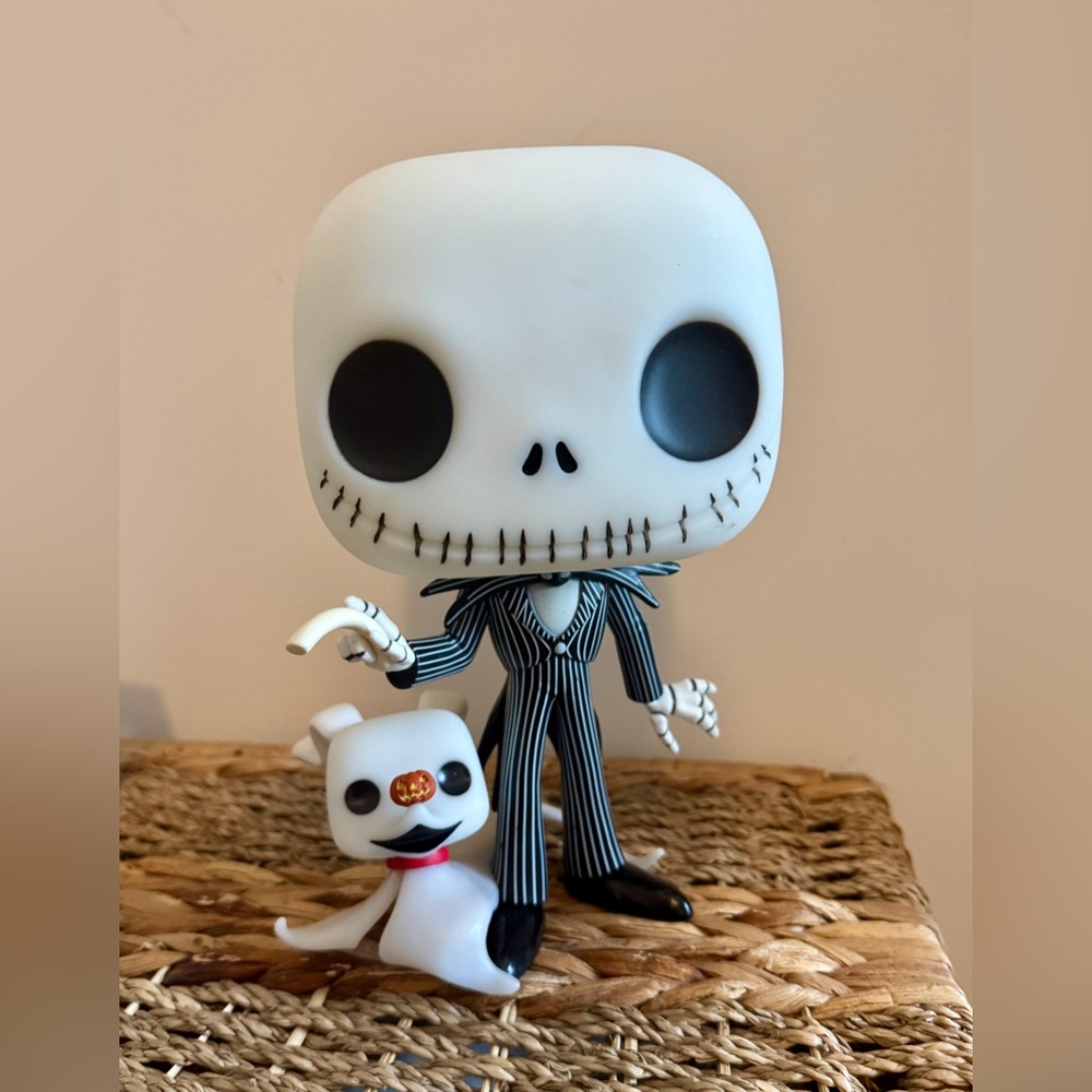 HOLD @gemini408 Jack Skellington & Zero Funko Pop